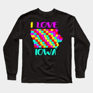 USA state: Iowa Long Sleeve T-Shirt